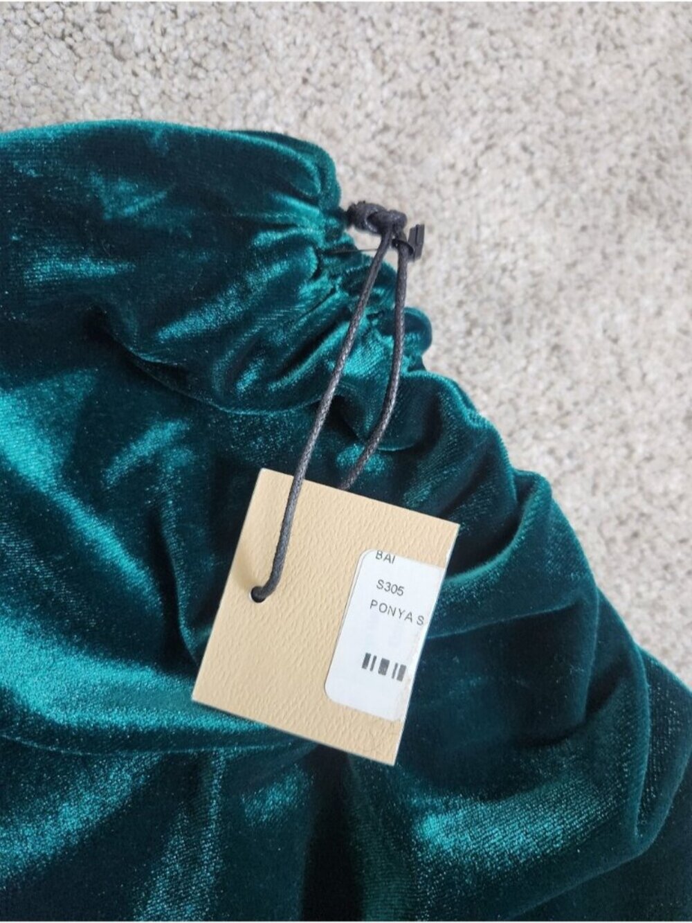 New Revolve Bailey 44 Green Velvet Ruched Skirt Size Small Stretchy Fairy - Picture 10 of 14